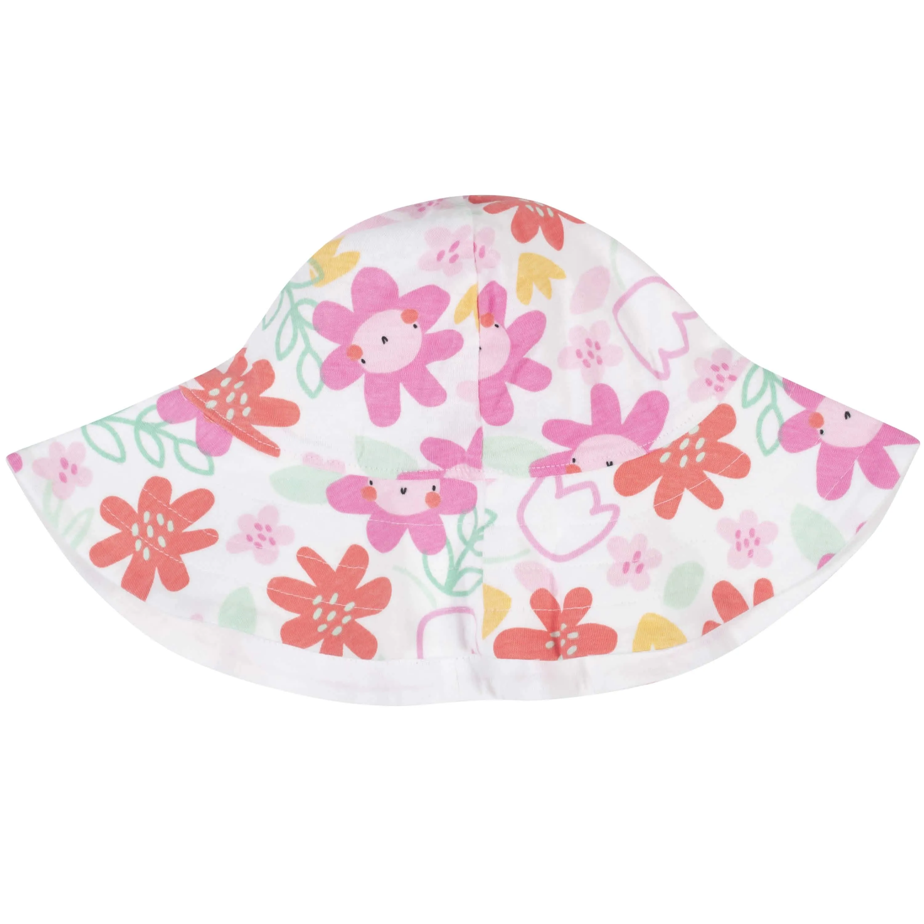 3-Piece Baby & Toddler Girls Garden Dress, Diaper Cover & Sun Hat Set