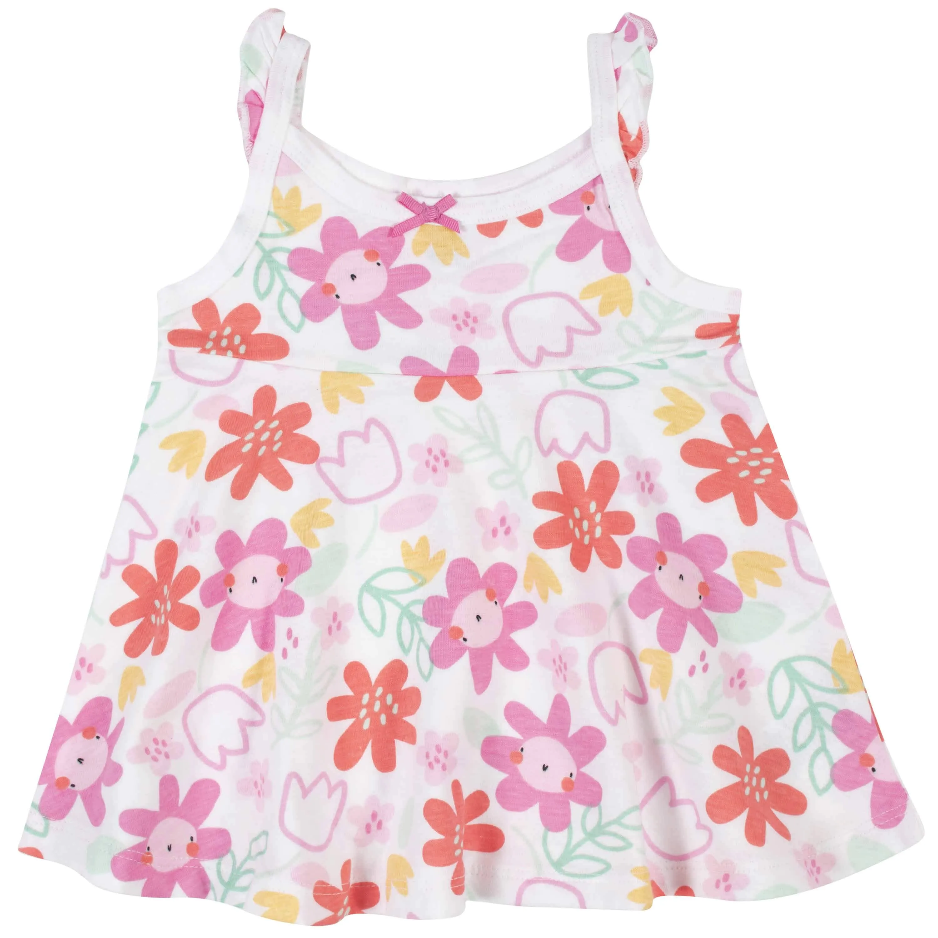 3-Piece Baby & Toddler Girls Garden Dress, Diaper Cover & Sun Hat Set