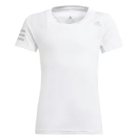 Adidas Girls Club Tee - White/Grey Two