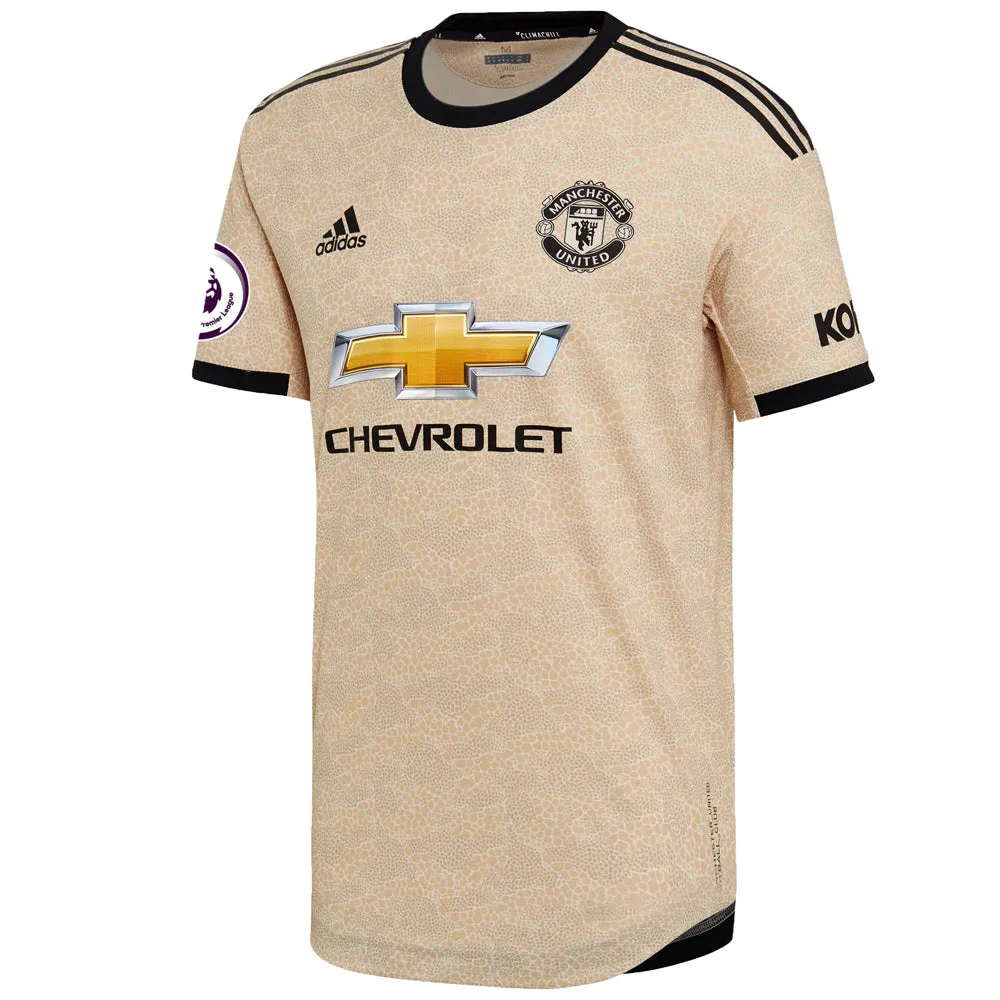 adidas Men's Manchester United 19/20 Authentic Romelu Lukaku Away Jersey Linen