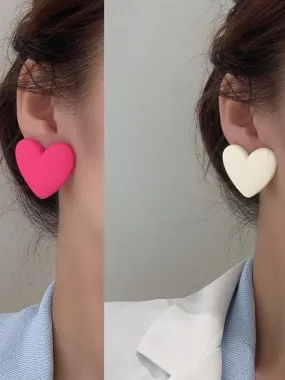 Always Pampered Clay Heart Earrings