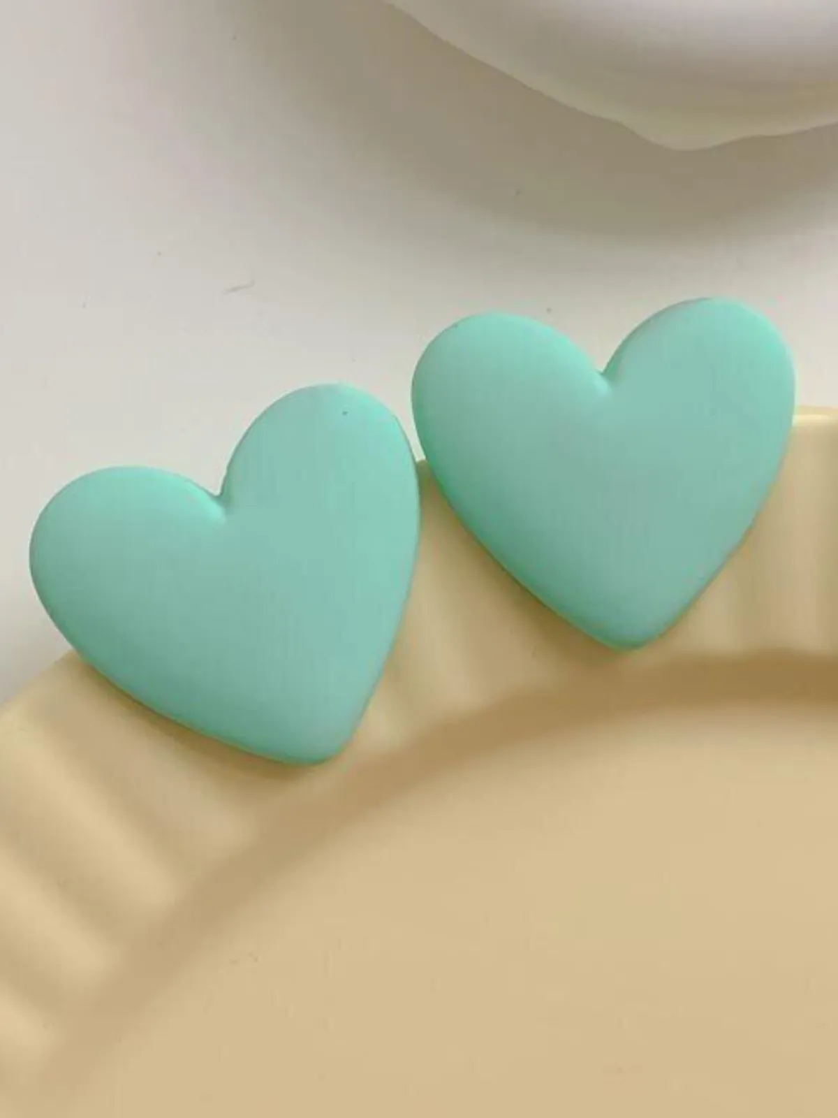 Always Pampered Clay Heart Earrings