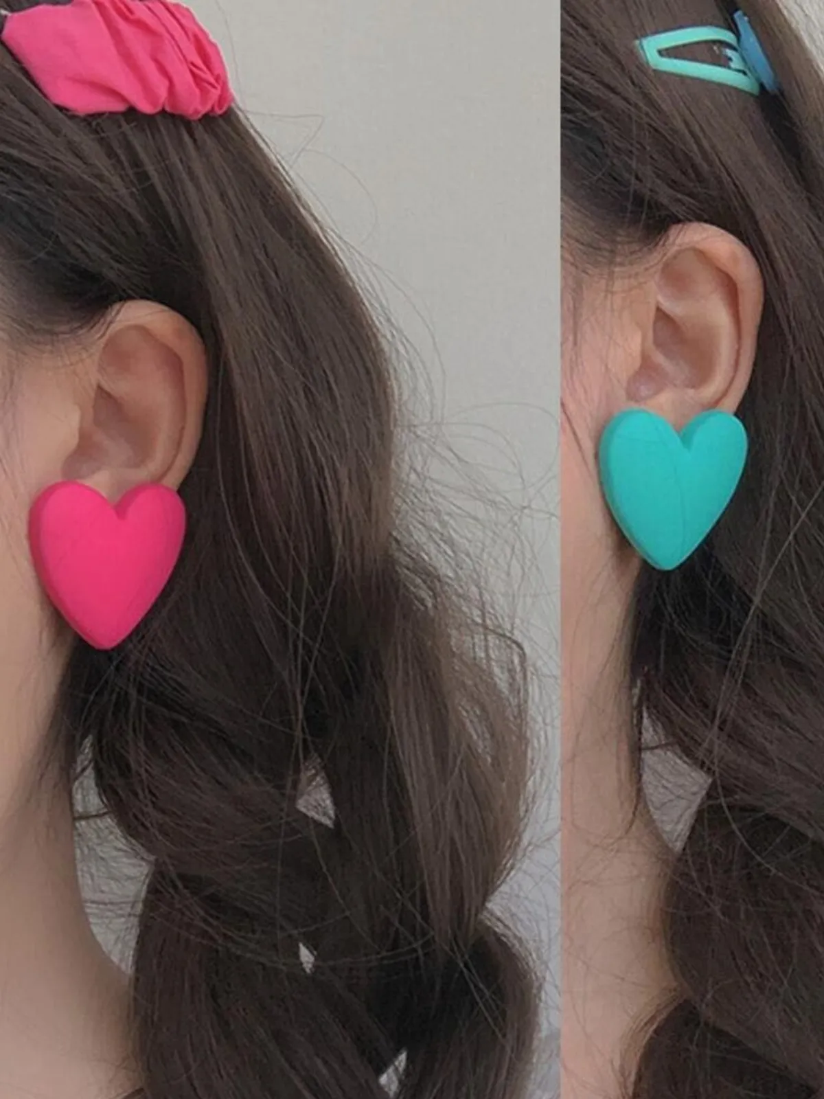 Always Pampered Clay Heart Earrings