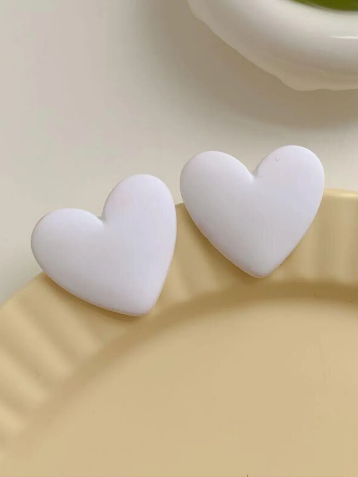 Always Pampered Clay Heart Earrings