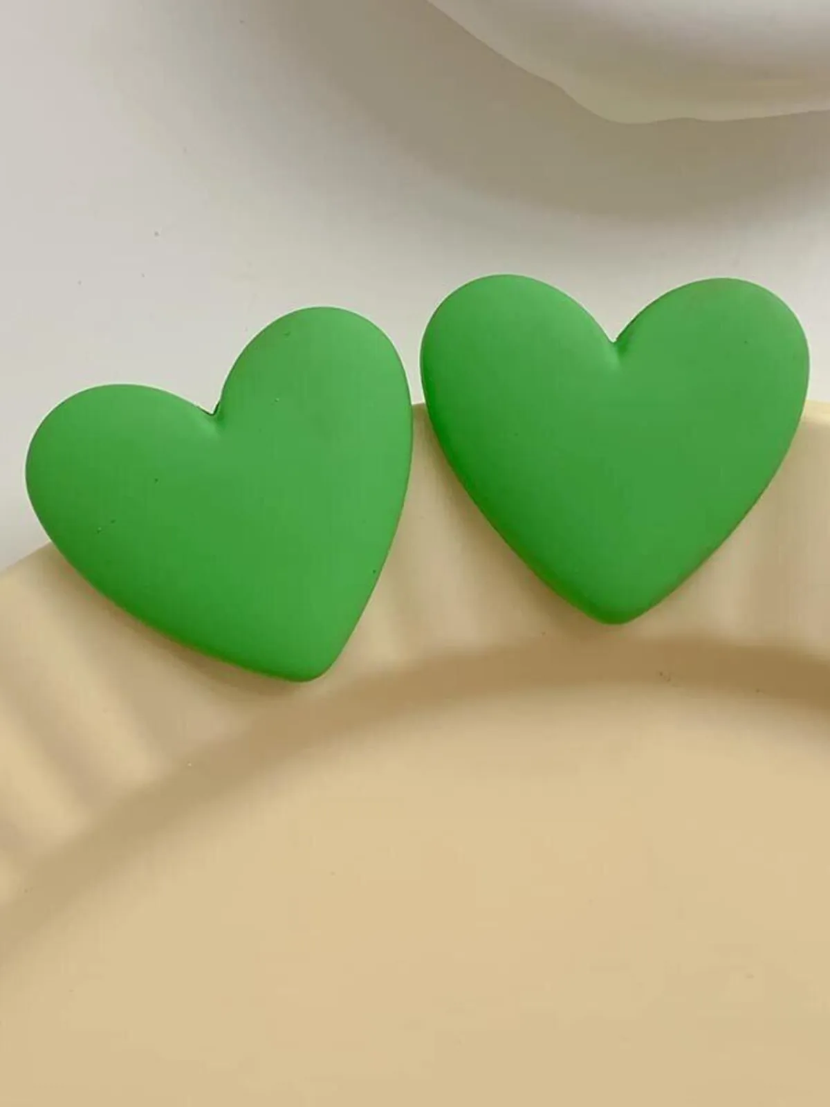 Always Pampered Clay Heart Earrings