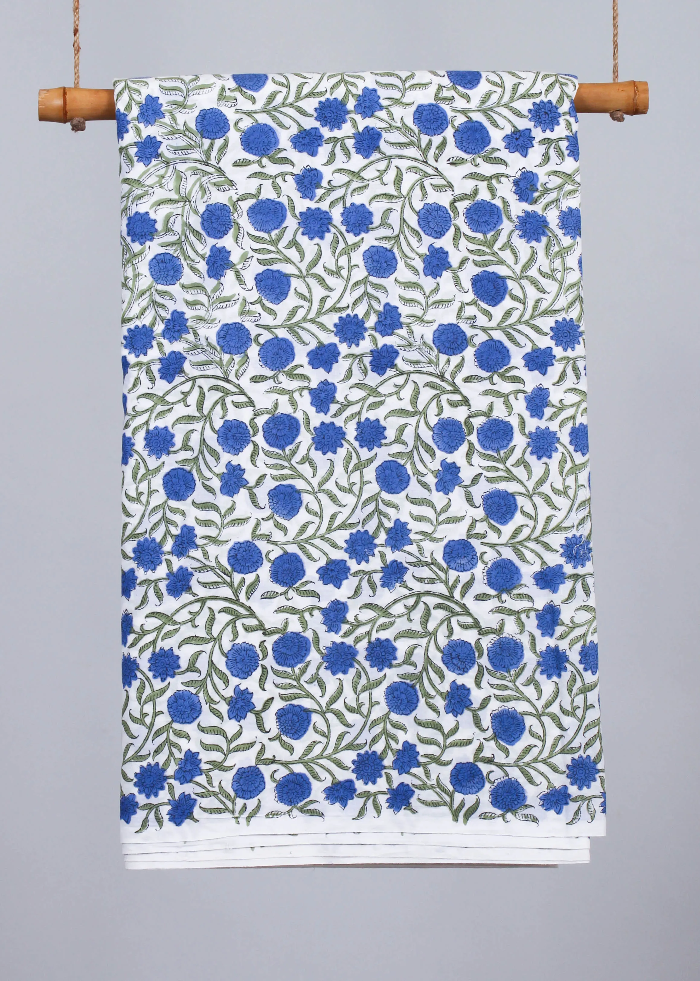 Bellview Chimes  Cotton Hand Block Printed Fabric