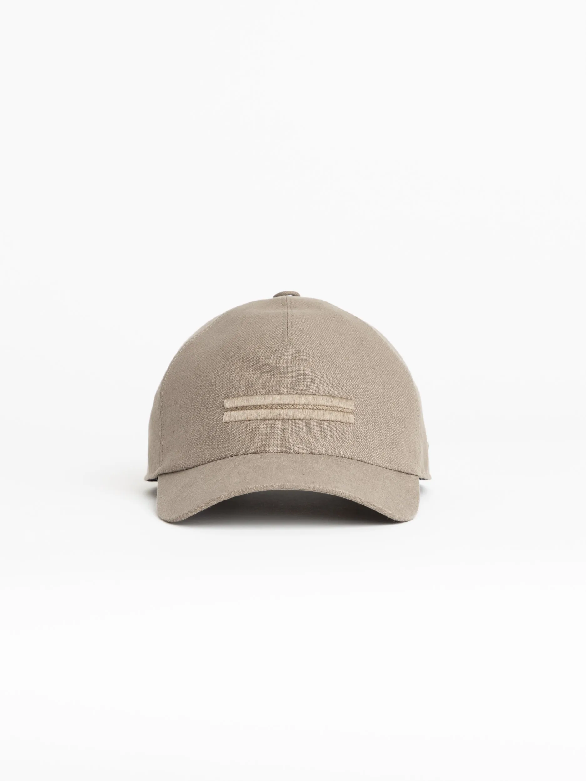 Brown Oasi Lino Baseball Cap