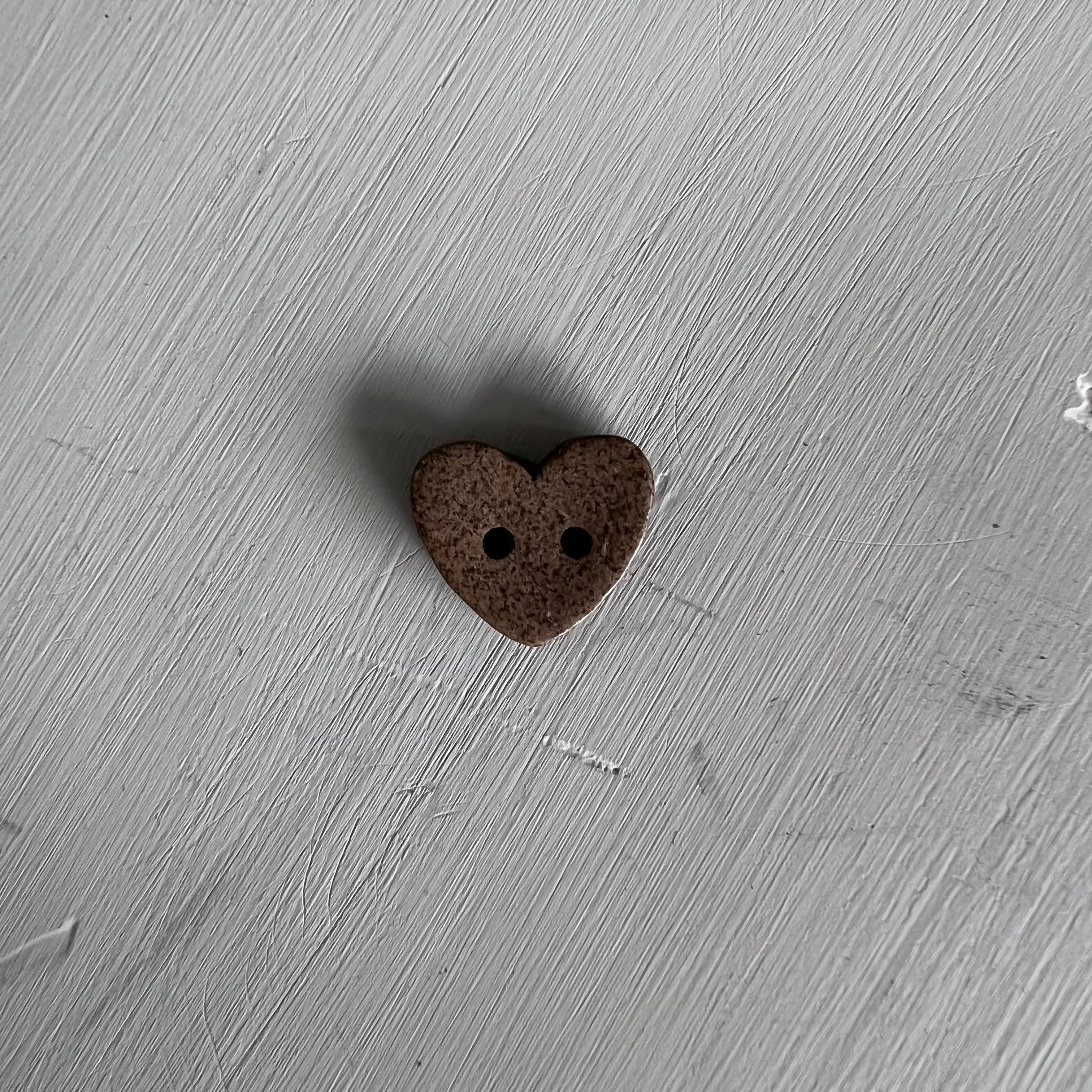 Coconut Shell Buttons - Hearts