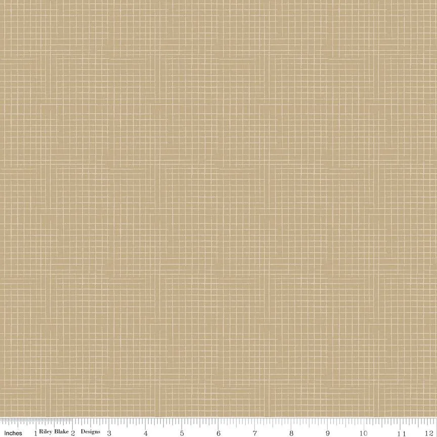 Country Life Burlap Straw Cotton Yardage by Jennifer Long | Riley Blake Designs