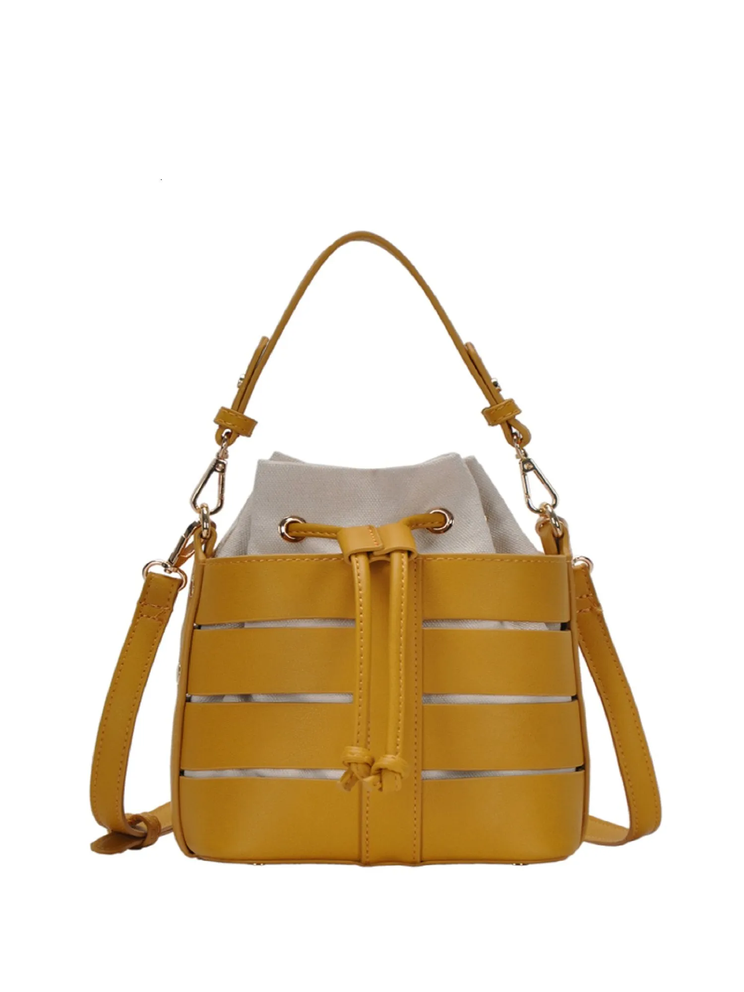 Drawstring Crossbody Bucket Bag