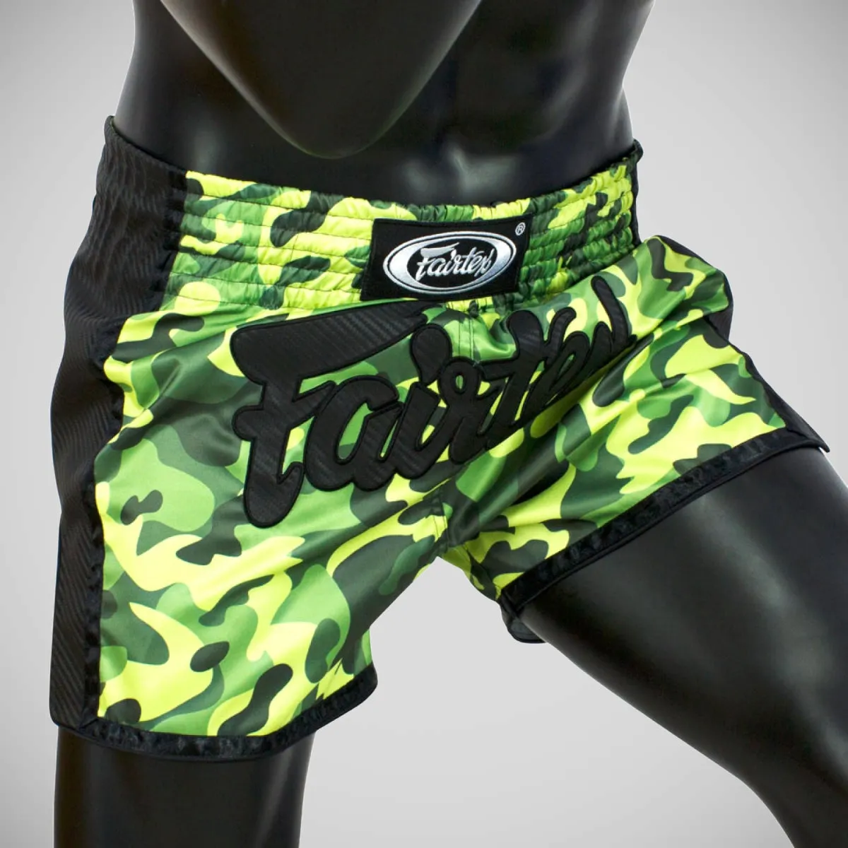 Fairtex BS1710 Camo Slim Cut Muay Thai Shorts Green