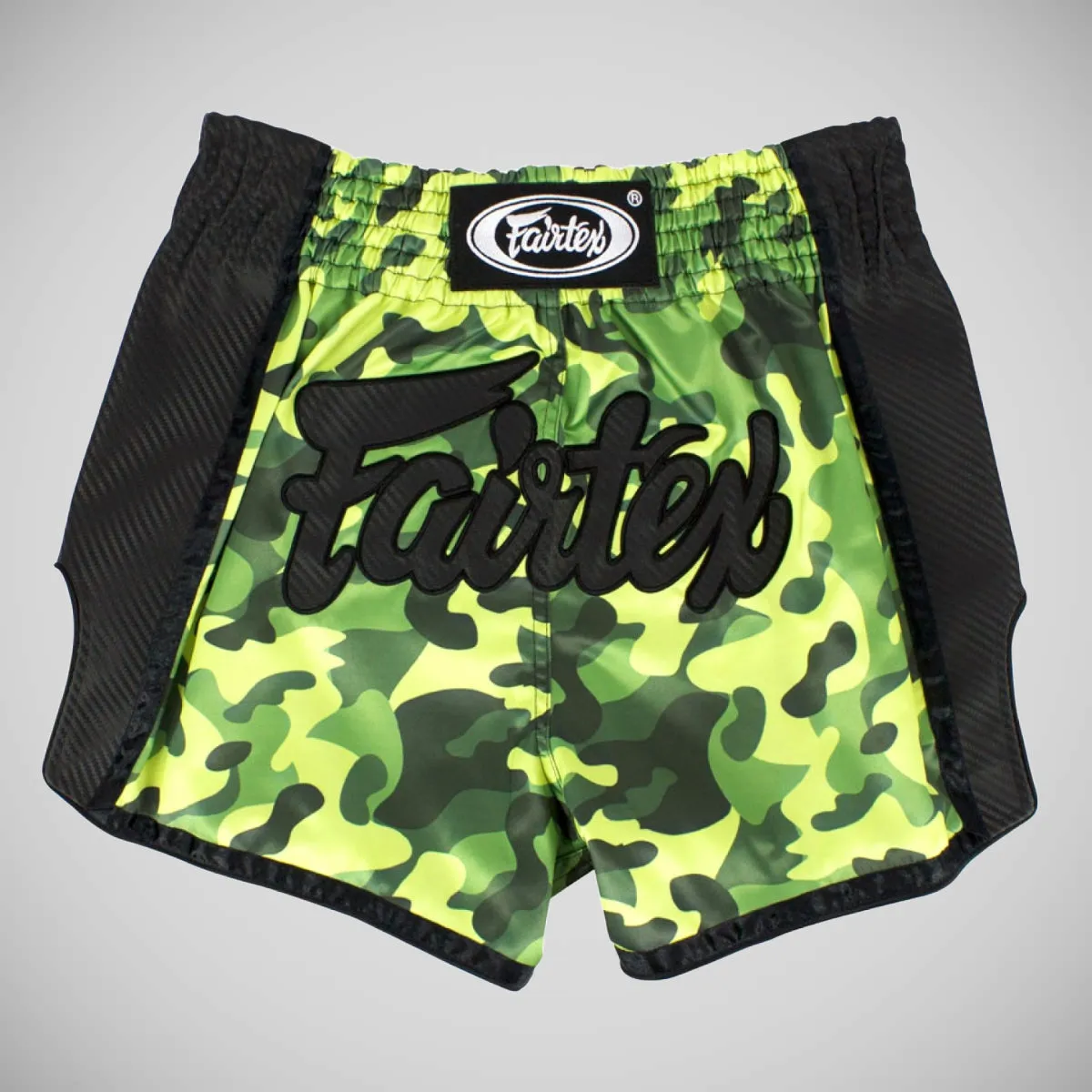 Fairtex BS1710 Camo Slim Cut Muay Thai Shorts Green