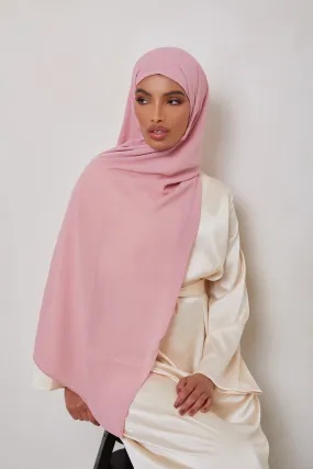 Georgette Crepe Hijab - Pink Berry