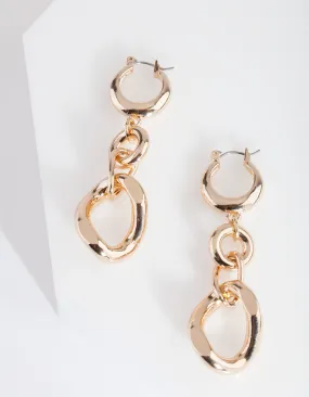 Gold Chain Link Earring