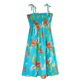 Honeymoon Aqua Moonkiss Hawaiian Dress