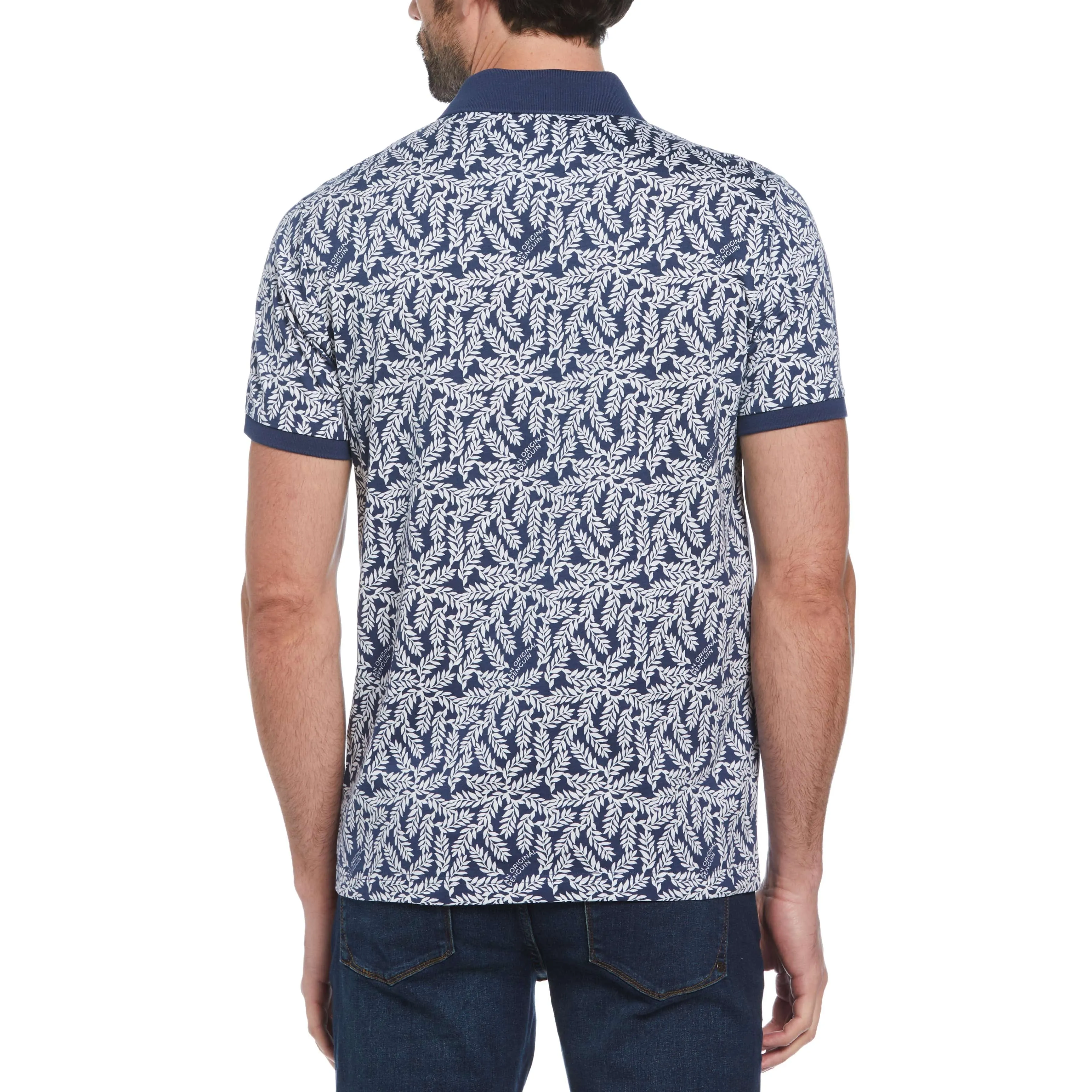 Leaf Print Polo