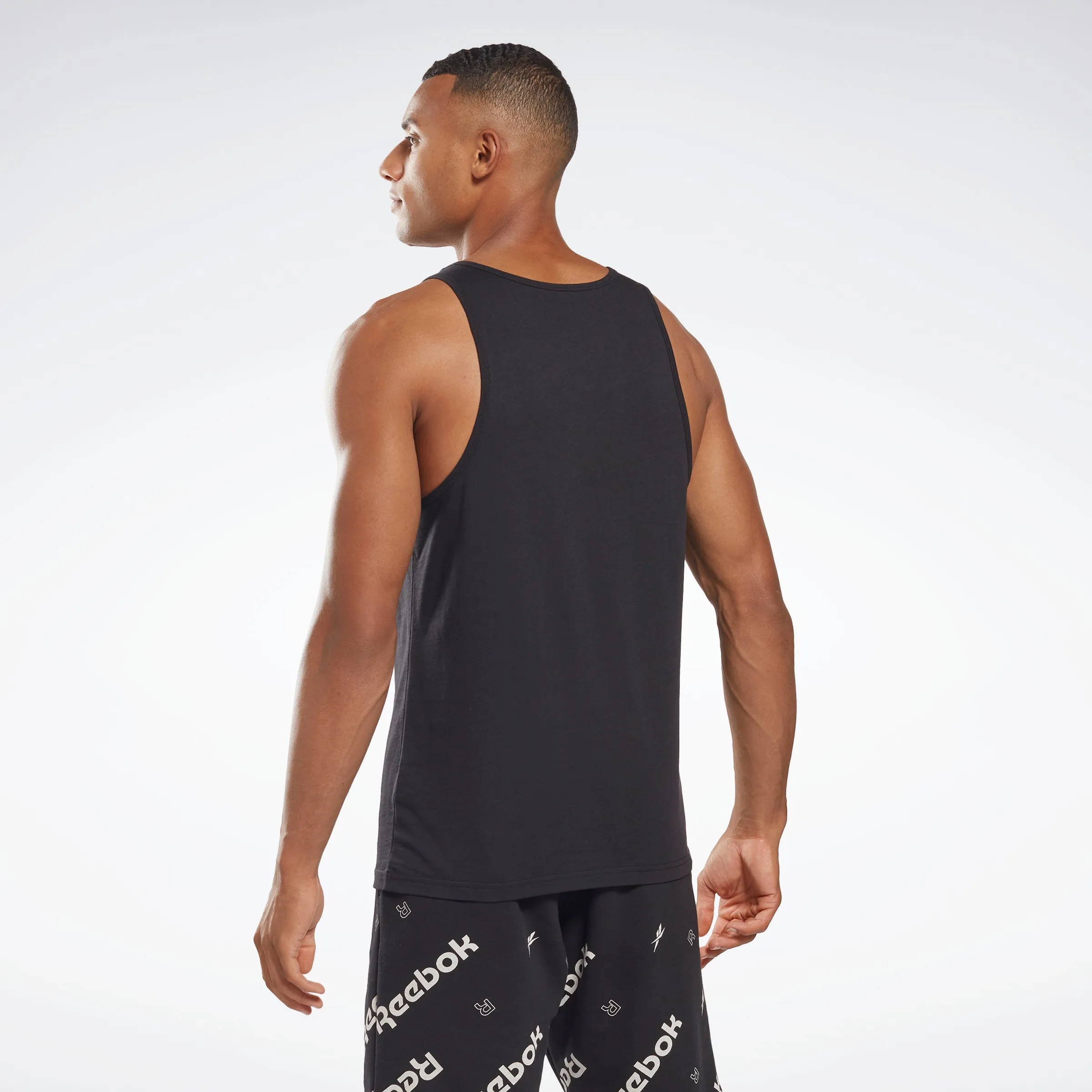 Reebok Apparel Men Reebok Graphic Series Vector Tank Top Black