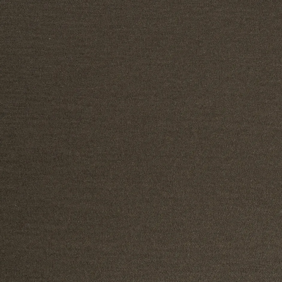 Rich Brown Cotton Blend Jersey