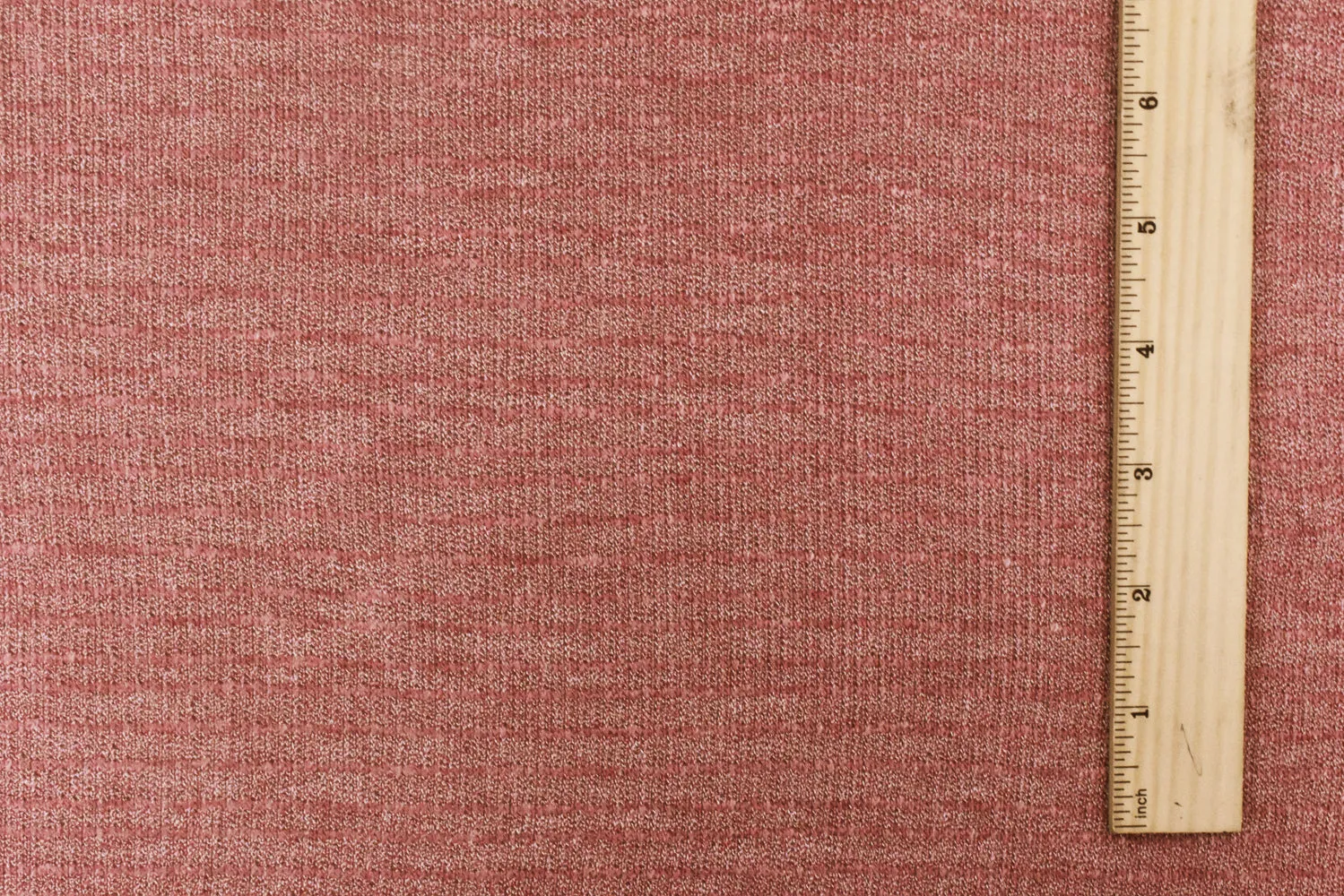 Rose Pink-White Slub Texture Stretch Poly Jersey Knit Fabric