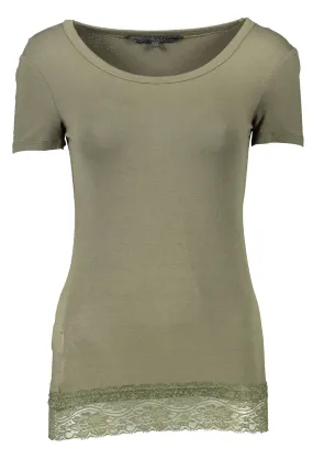 Silvian Heach Green Cotton Women T-Shirt