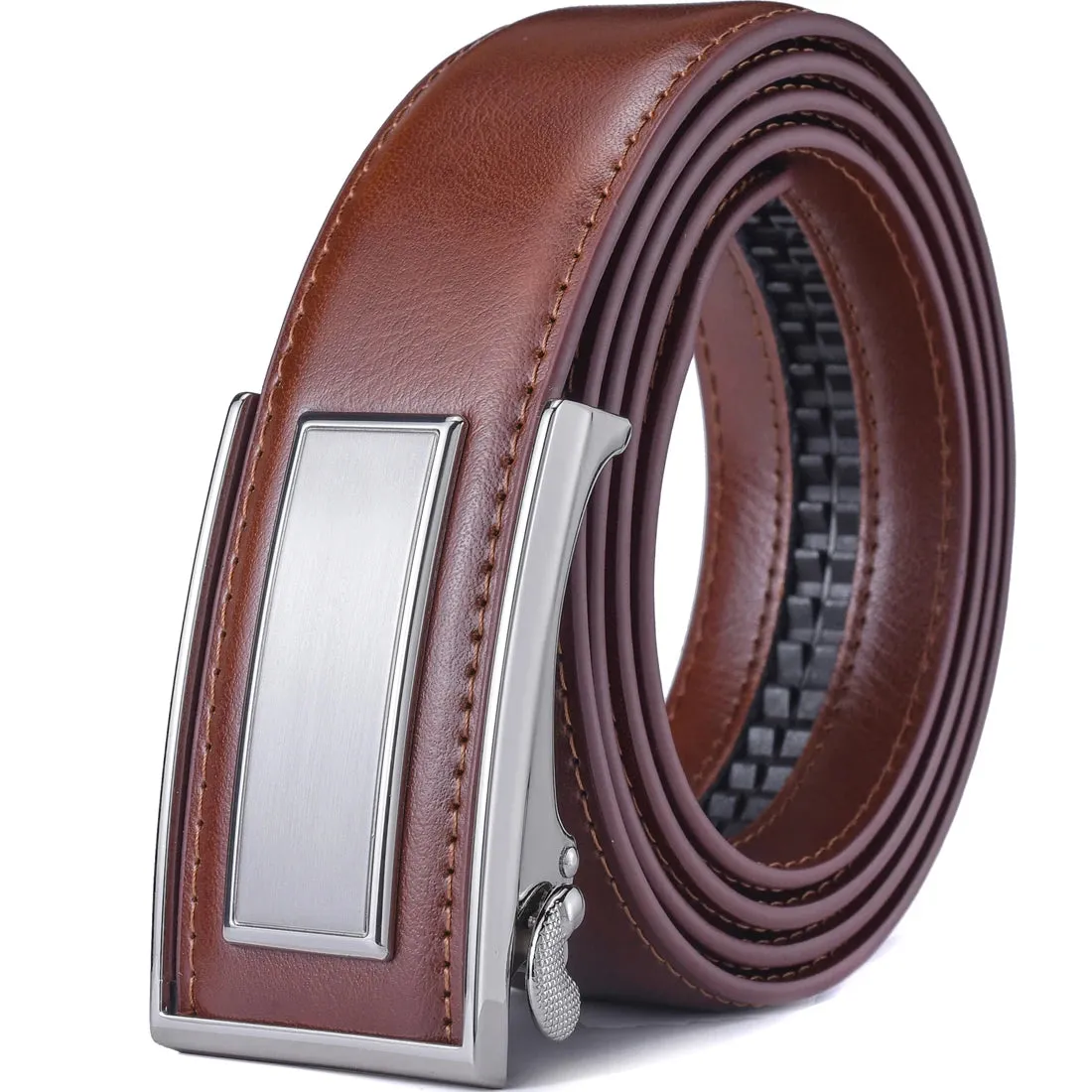 Sleek Automatic Leather Belt