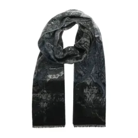 Subtle Paisley Shawl, Black