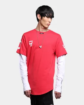 The Anti Order Hyphen ATD Long Sleeve T-Shirt Red/White