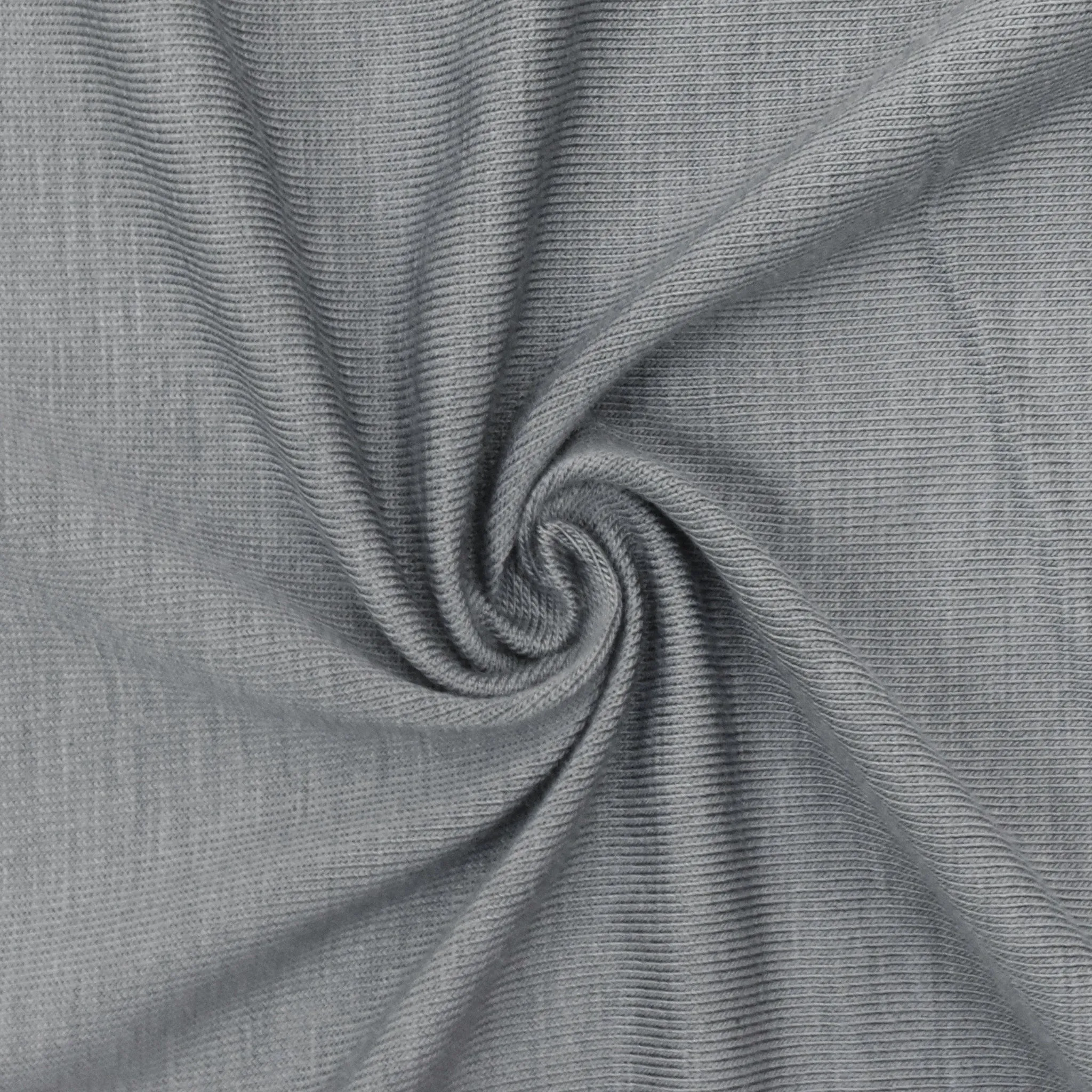 Wolf Gray Solid Stretch Jersey Knit Fabric