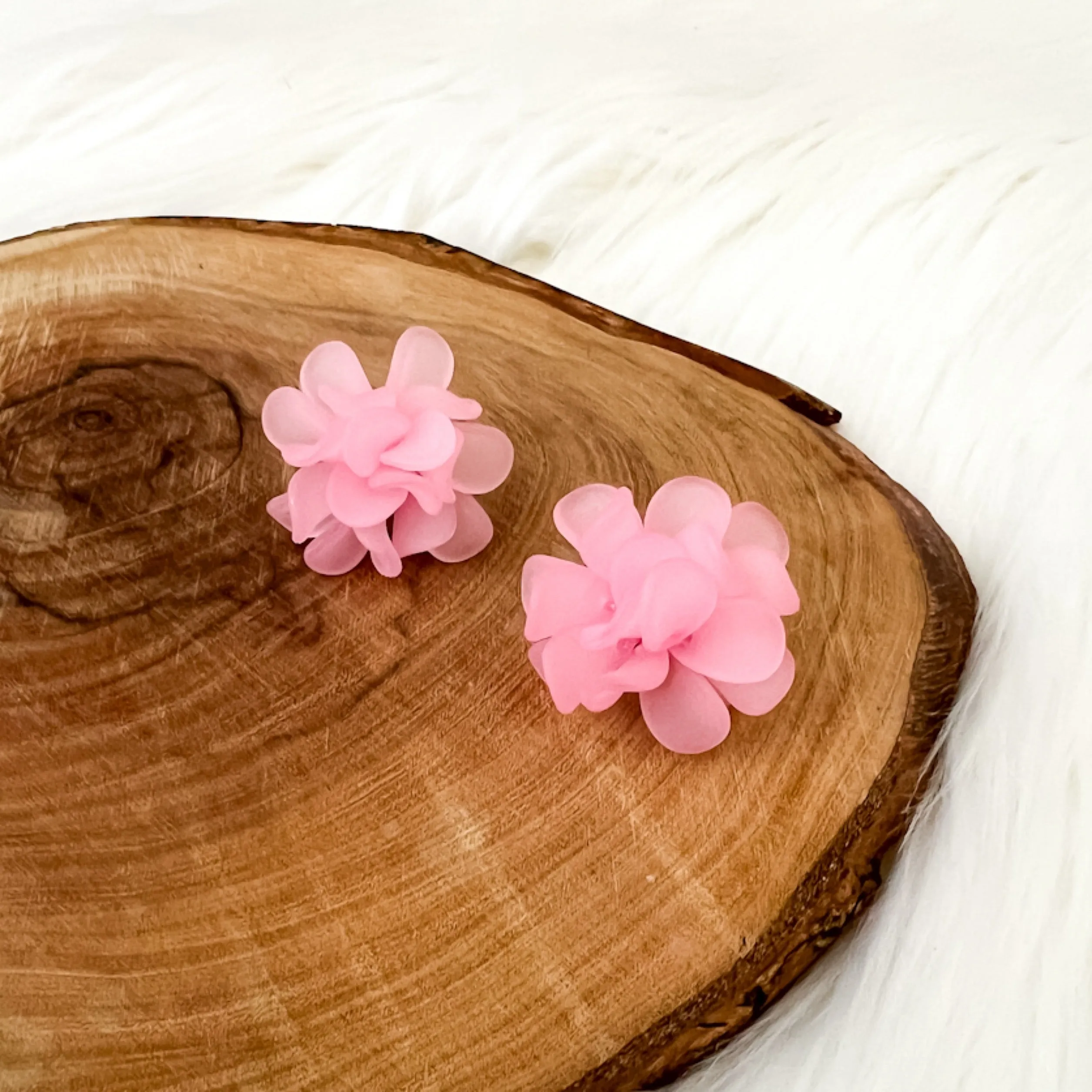 Zinnia Flower Earrings